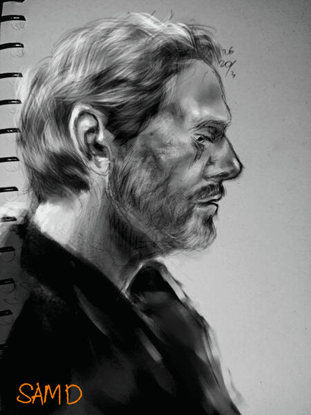 bertie carvel semi realism bnw 88k, $33